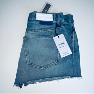 RE/DONE NWT Cutoff Denim Shorts “The Short” in 28